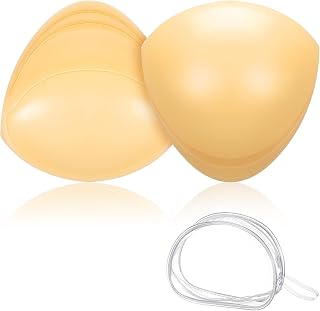 Double Sided Sticky Bra Inserts Self Adhesive Insert Bra Pads, Push Up Sticky Women's Triangle Invisible Croppable Breast Cup Lifter for Swimsuits Bikini Dress Reusable Washable