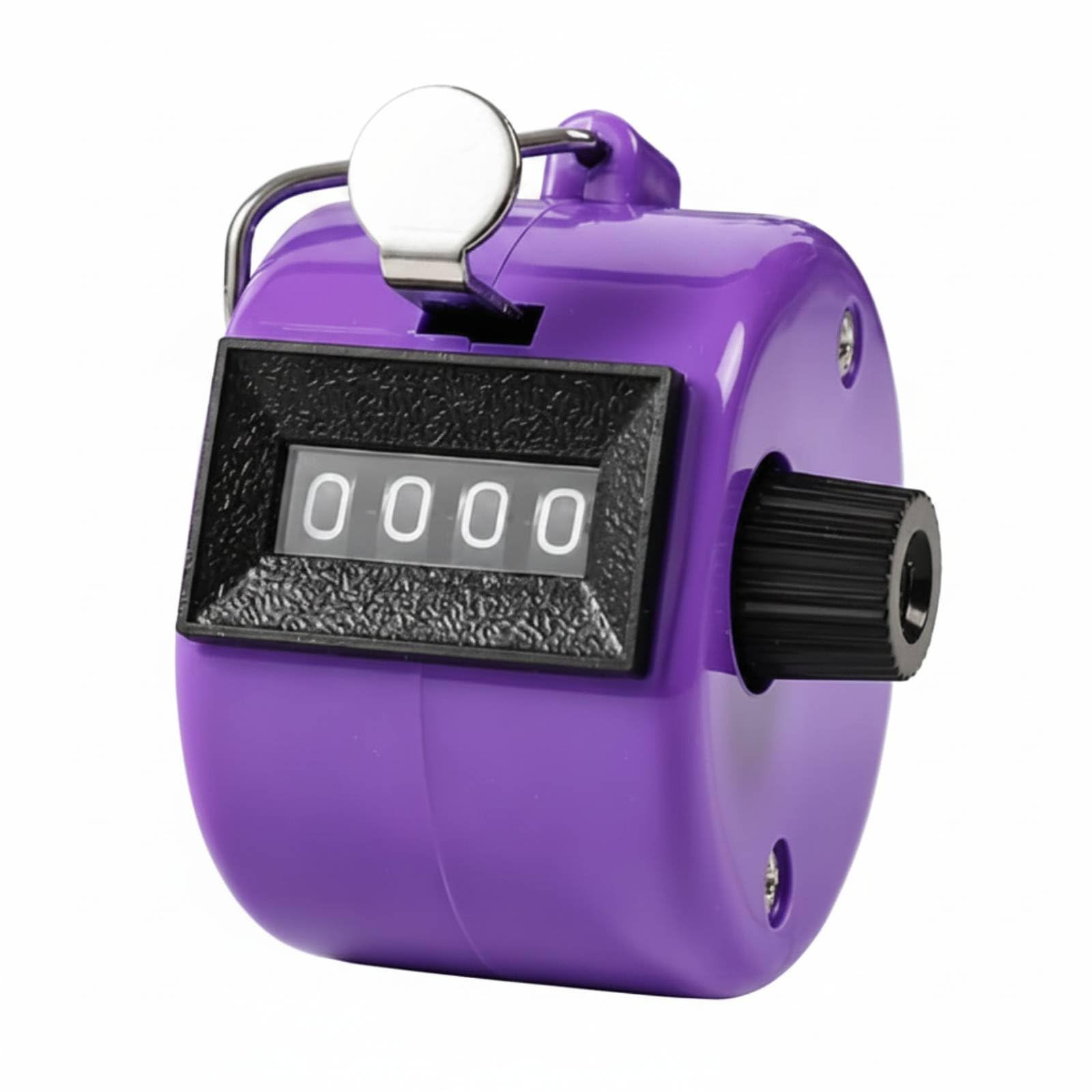 No Batteries Required Handheld Tally Counter 4-Digit Number Counter Portable Design Plastic Hand Counter Quick Reset Knob for Inventory Management, Sporting Events, Traffic Analysis, Purple-image-46