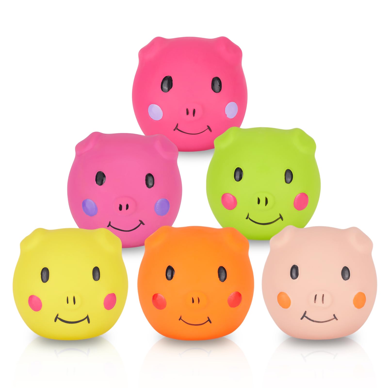 gulucute Piggy Face Squeaky Balls