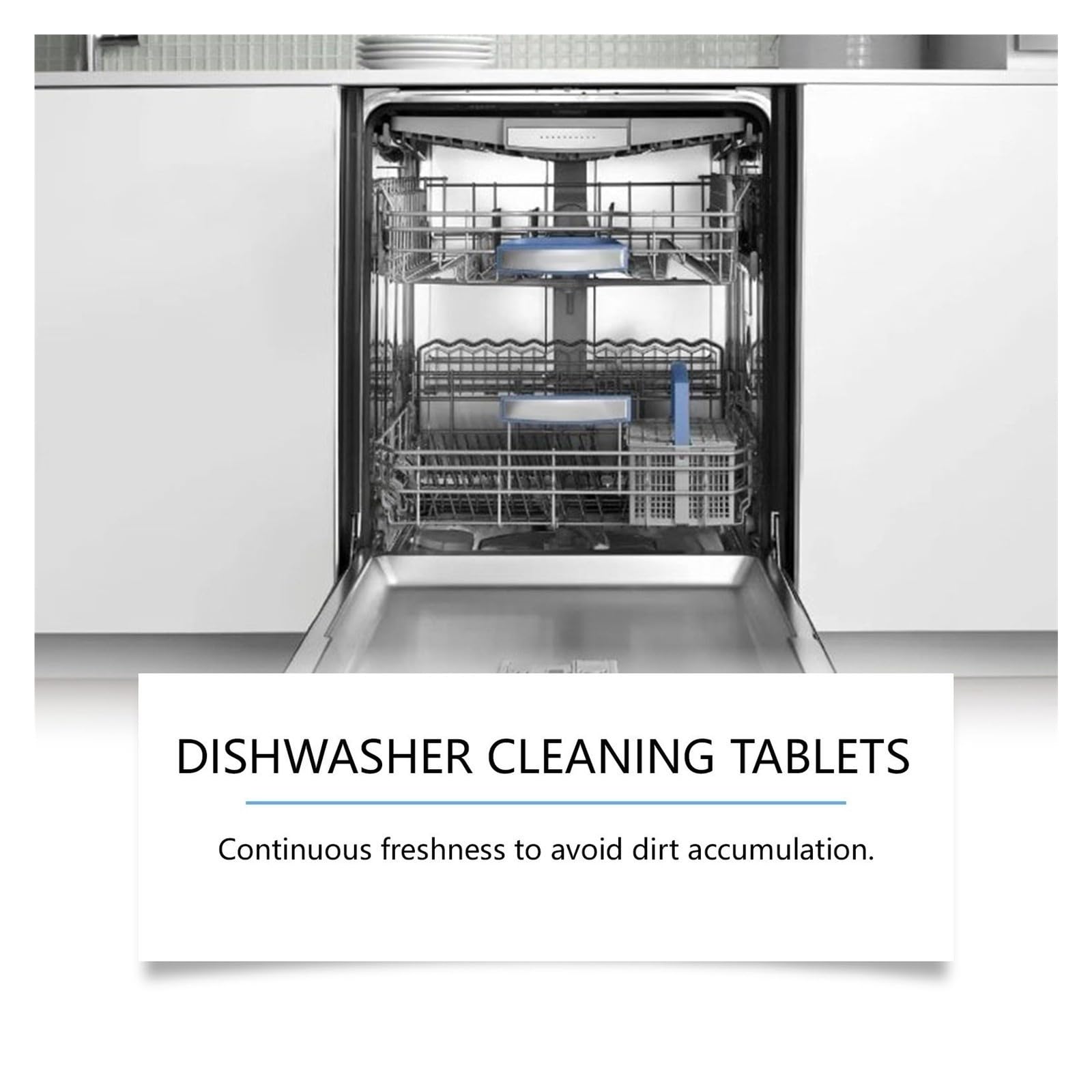 El lavavajillas elimina las manchas difíciles | Descontaminación y lavado eficientes, mantenimiento profundo,(3pcs)