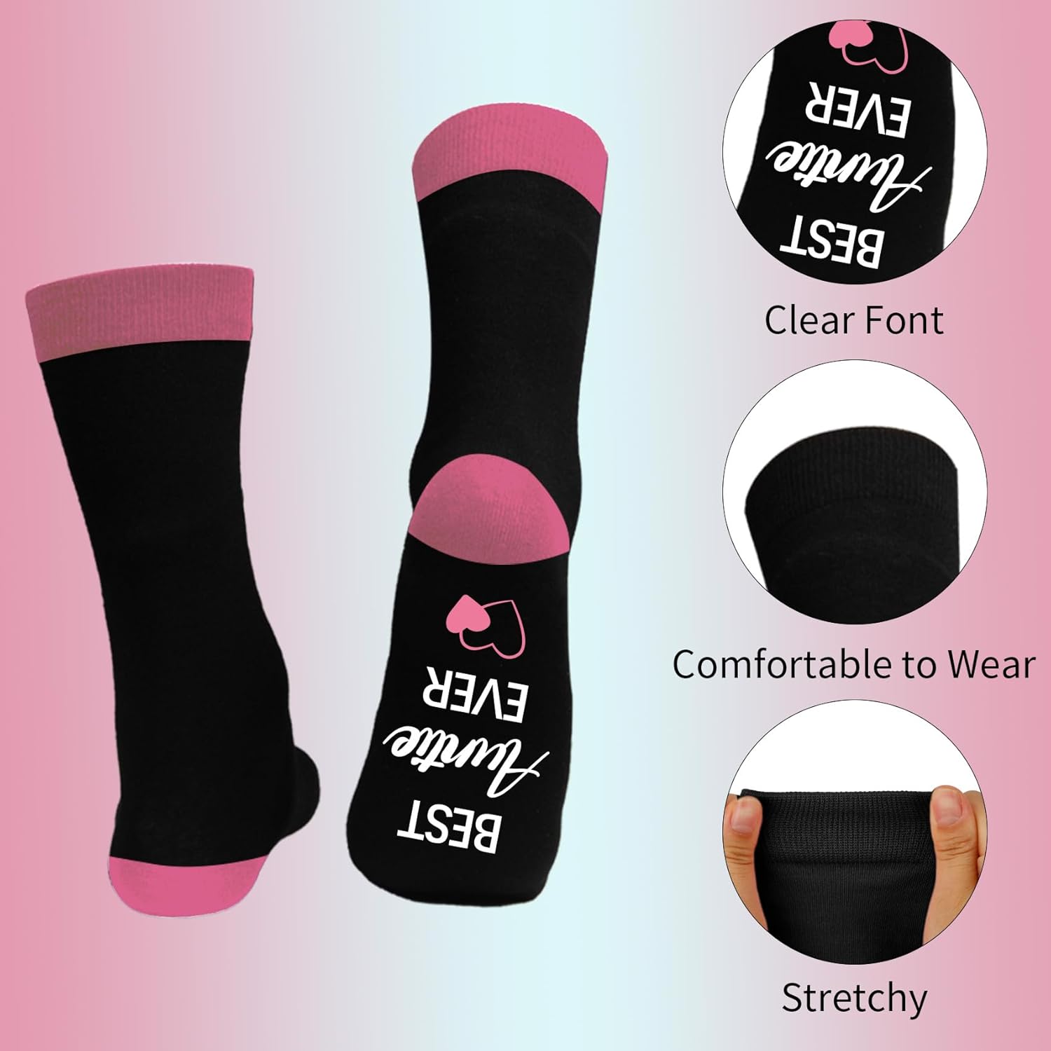Christmas Mothers Day Father's Day Birthday Gifts for Women & Men,Stocking Stuffers,Socks for Women,Mens Socks - Image 4