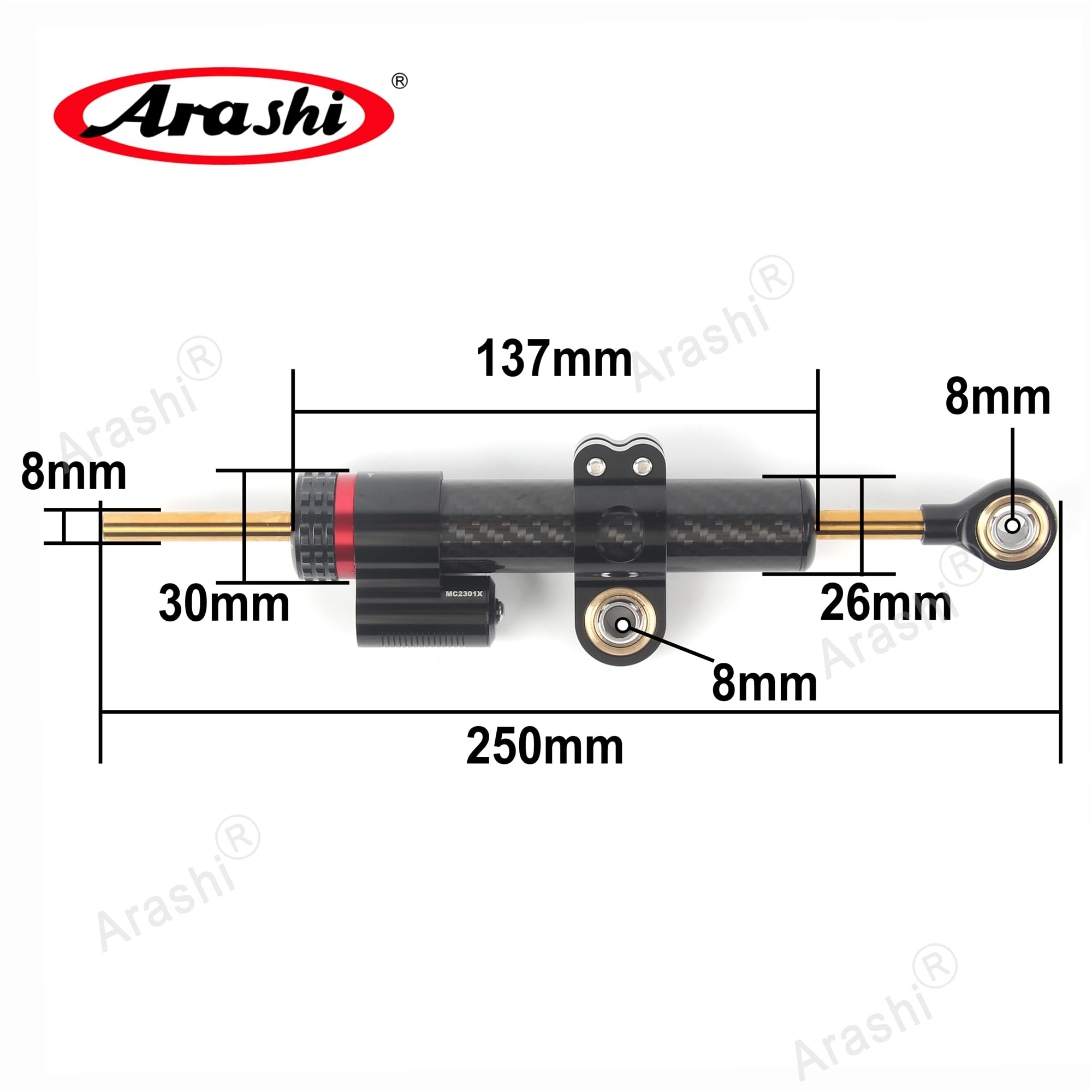Amazon.com: Arashi Motorcycle Steering Damper Stabilizers for GSXR