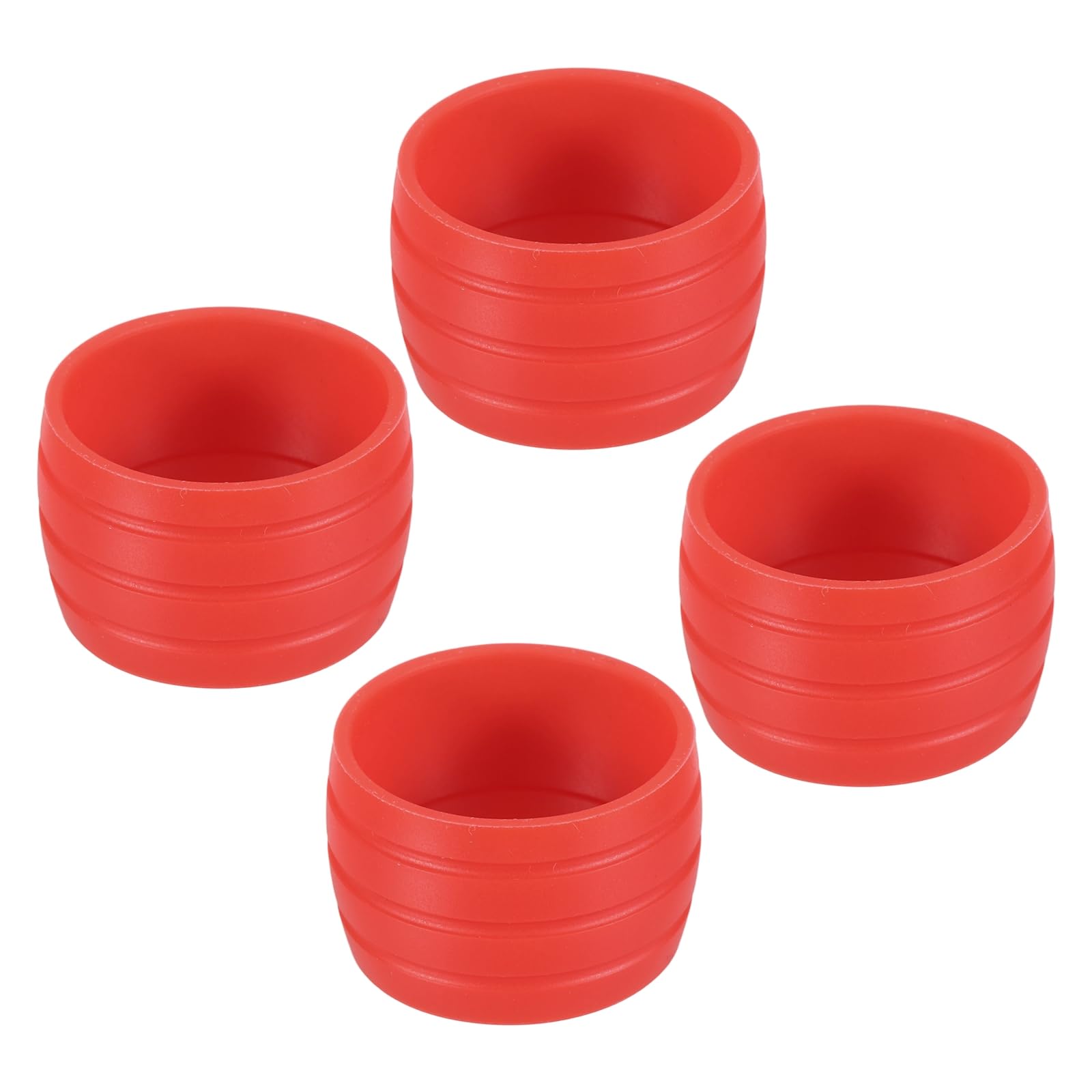 YELARXI Bike Handlebar Tape Fixing Loops, Silicone Bike Fixing Loop, 4 Pcs & Red