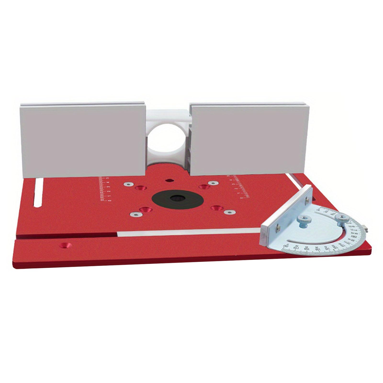 Tavolo per router in alluminio Piastra per inserto Tavolo in metallo per banchi per la lavorazione del legno Piastra per utensili in legno Fresatura per rifilatura Strumento per la lavorazione del