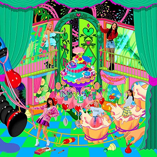 Álbum de fotos RED Velvet [3 regalos] The Reve Festival Finale Álbum + Poster plegable oficial + Fotocarádula extra + Máscara MAFF Aerosilver Premium 3D (versión Scrapbook) miniatura 1
