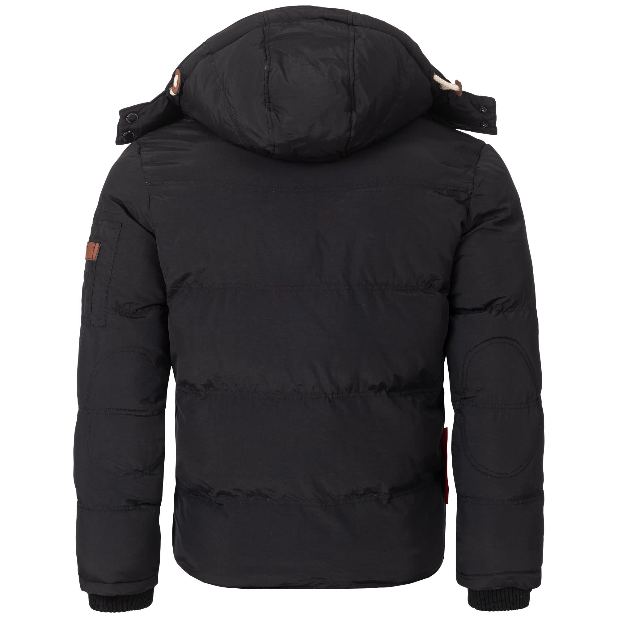 Geographical Norway Chaqueta acolchada de invierno para hombre, con forro, cálido anorak, chaqueta de snowboard para el invierno/otoño en paquete con gorro UD