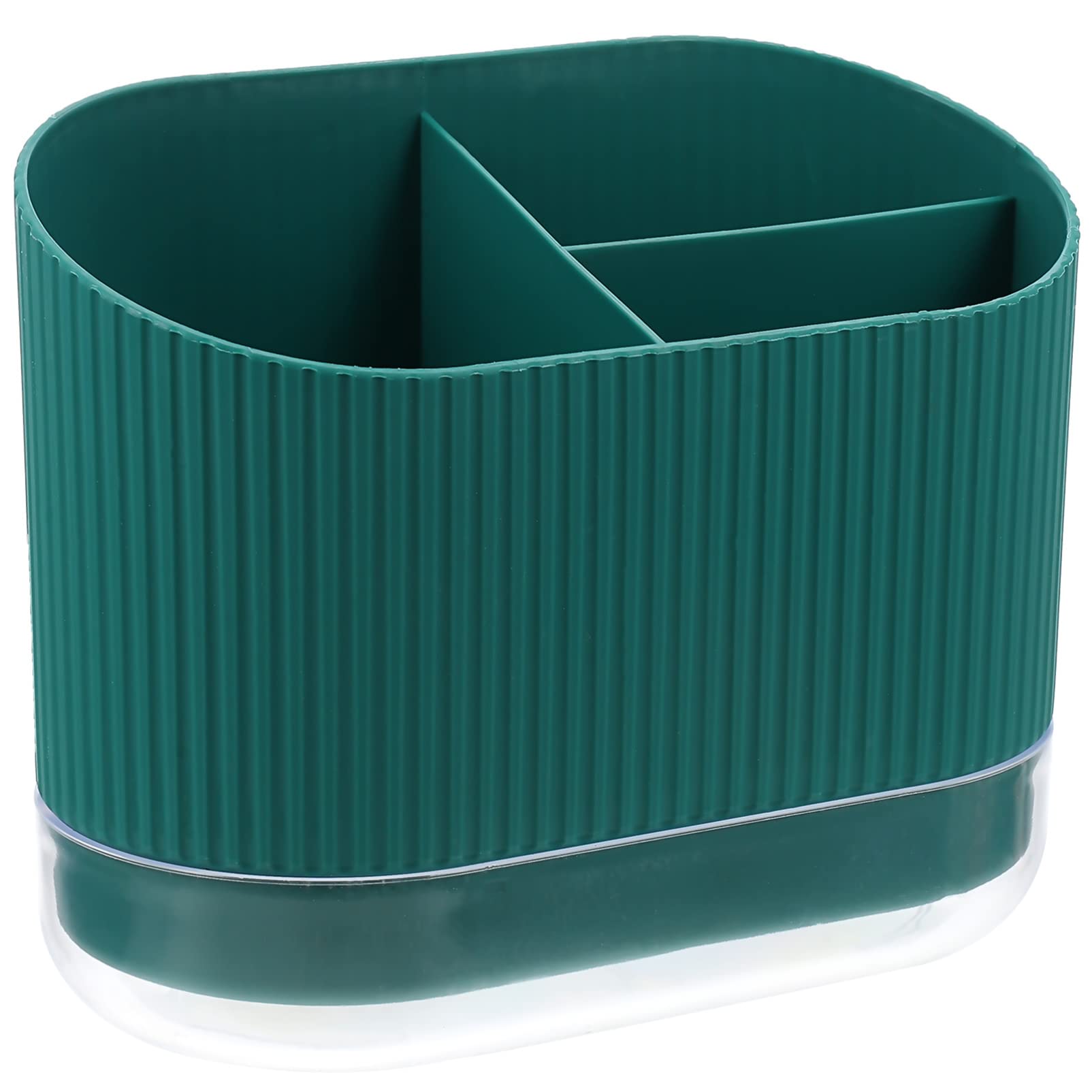 Cabilock Porta Posate Drenante 6.69X5.39X3.54 Pollici Con Base Rimovibile E Scomparti Multipli Per Bacchette Cucchiaio Forchetta Organizer Compatibile Per Cucina Desktop