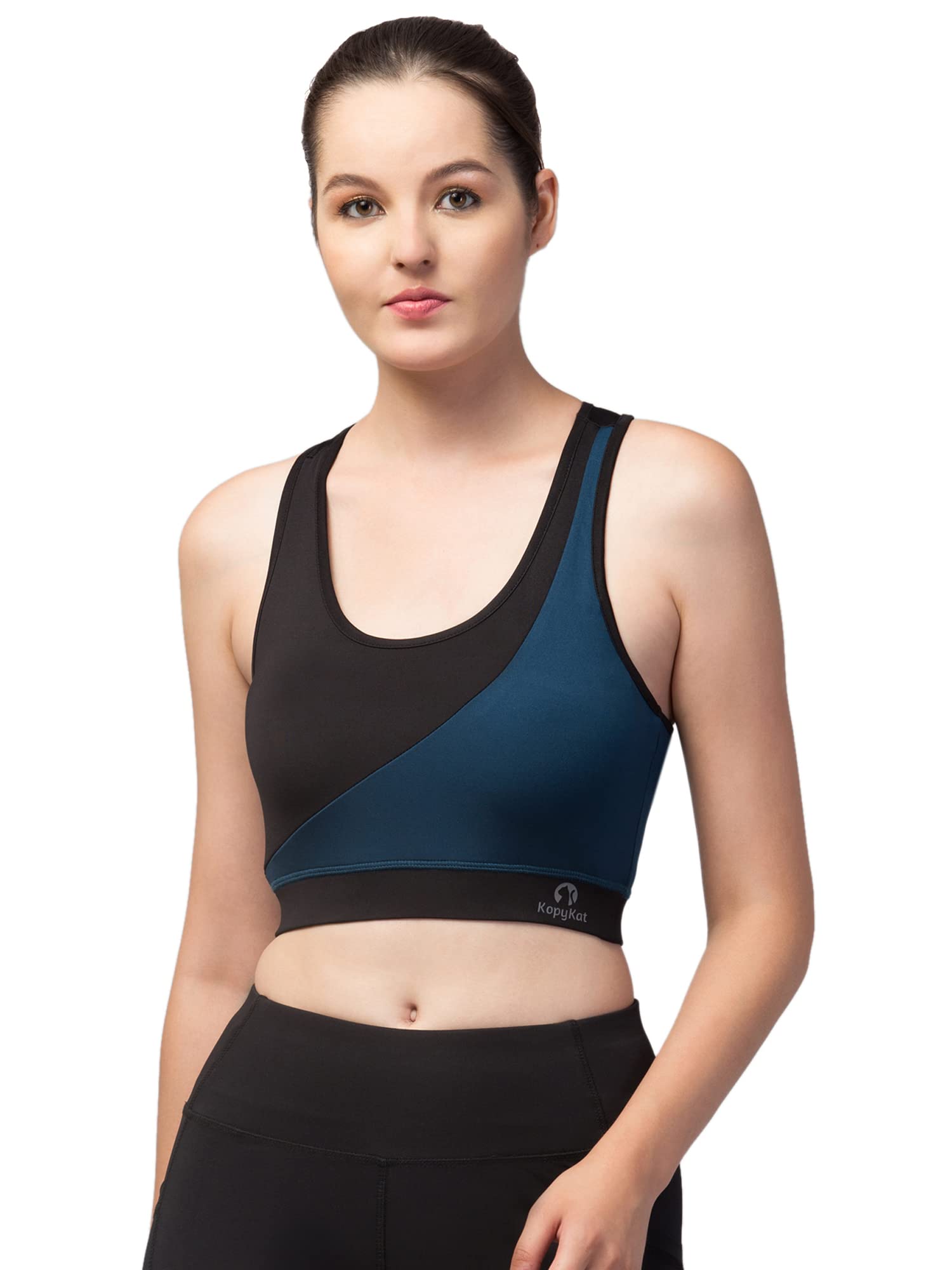 kopykat Women's Non Padded Wire Free Fourway Lycra Sports Bra-picture-33