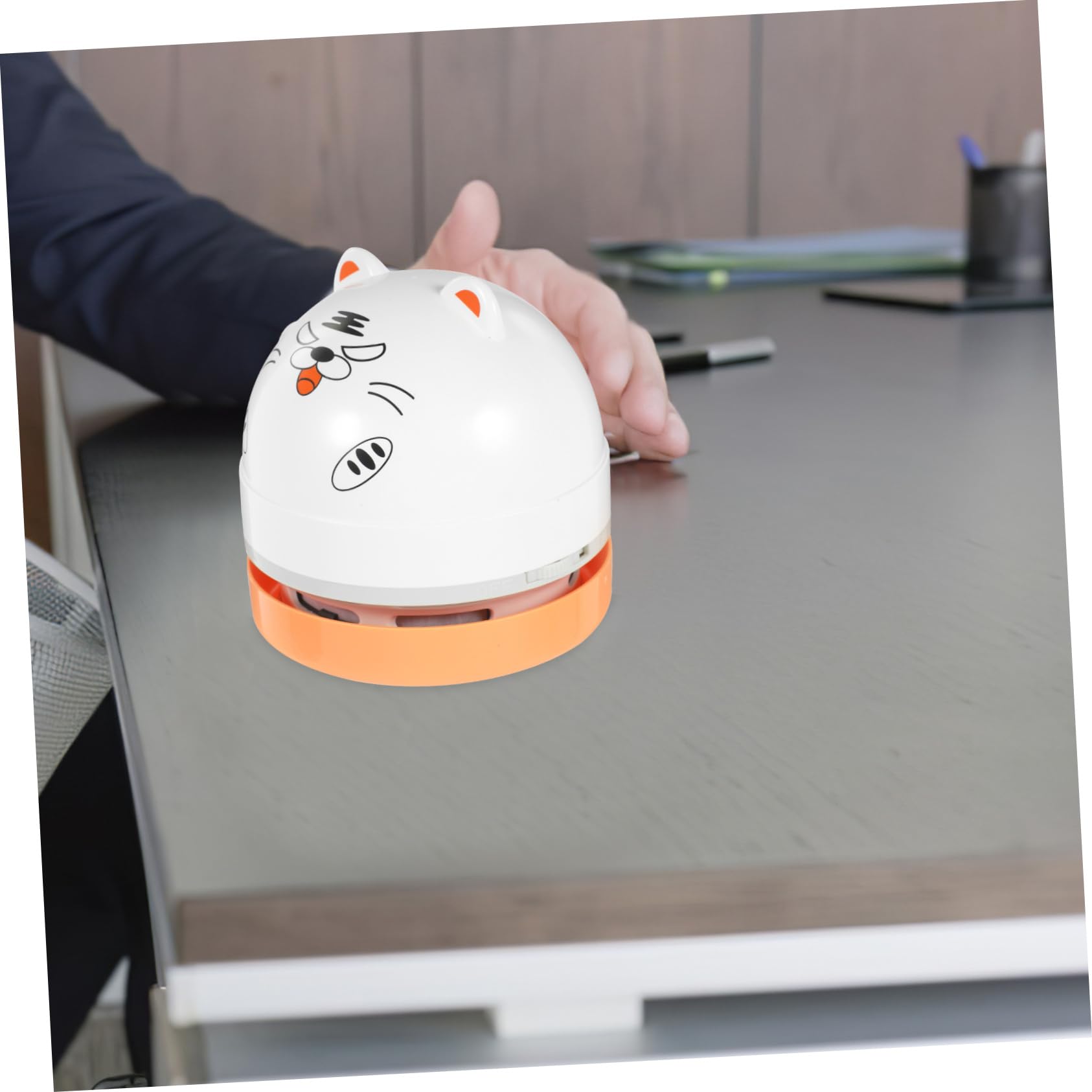 Housoutil Portable Mini Vacuum Cleaner for Desk Car Home Cordless Handheld Design with Strong Suction for Dust Pet Hair Rechargeable Battery Powered for Keyboard Office