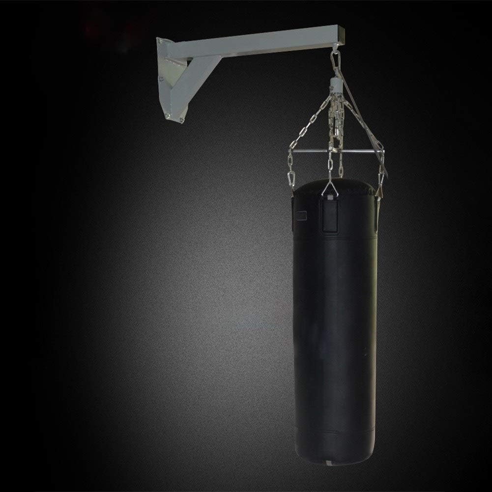 JINMLBO Heavy Punch Bag Wall Bracket, Sandbag Shelf Fixed Hanger 75cm from The Wall MMA Training Hanger Wall-Mounted Boxing Bracket, 2 Colors(Black)