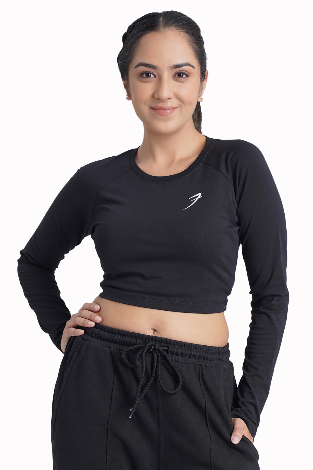 fuaark Legacy Crop Top Sports T Shirt for Women Active Gym Workout Running T-Shirts for Women-picture-30