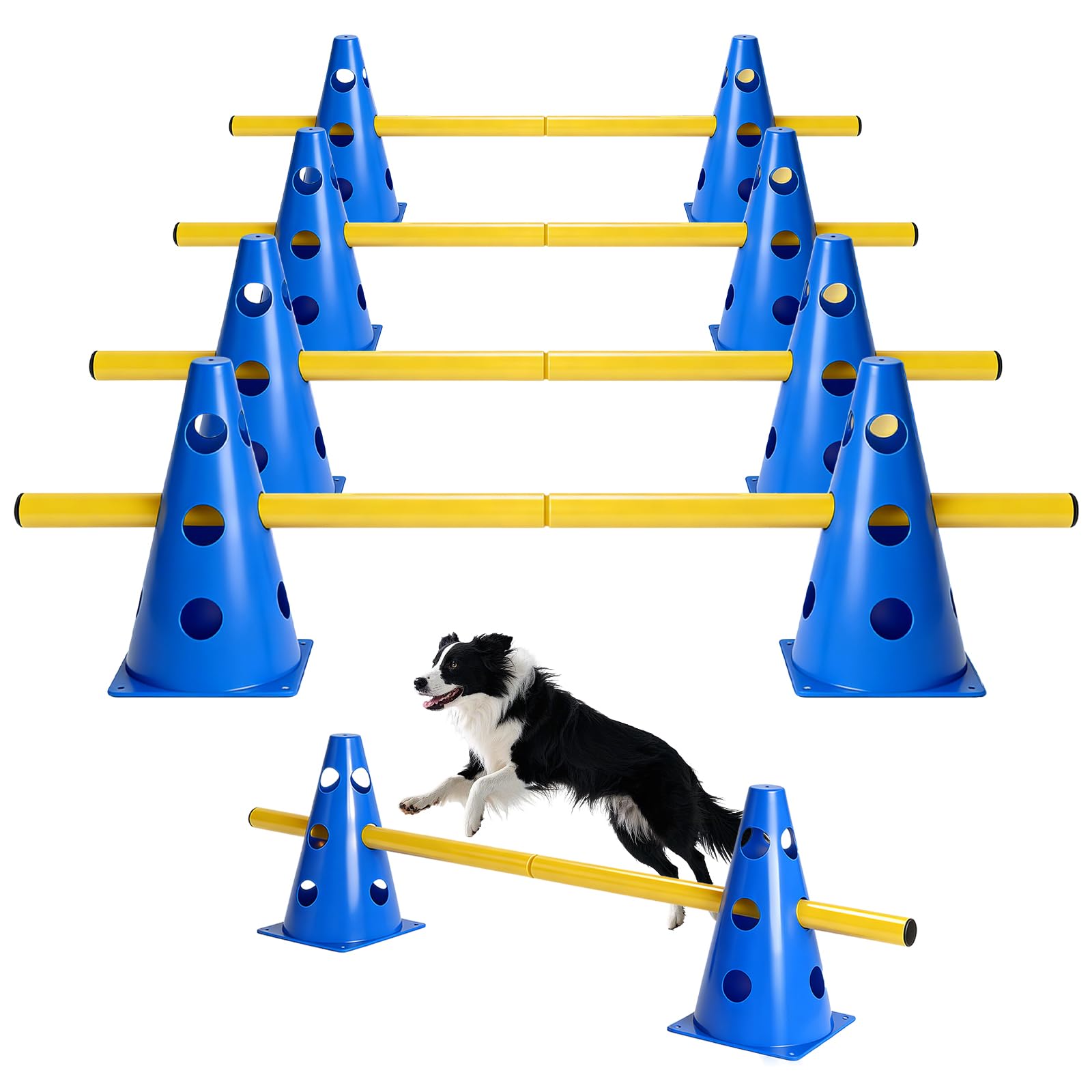 Set di 6 agility per cani, cavaletti, cani, hobby, ostacoli, ostacoli, hobby, horsing