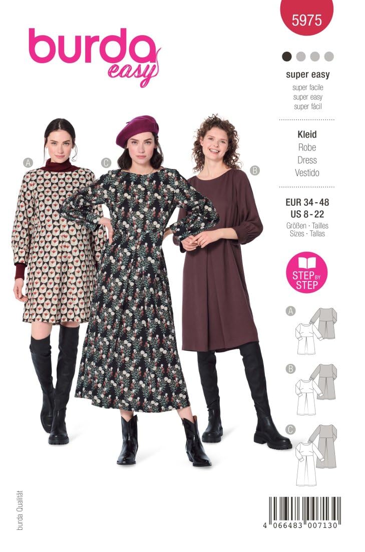 burdastyle Cartamodello 5903 | Abiti ariosi da cucire fai da te