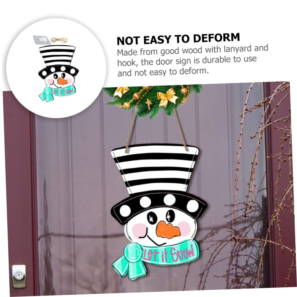 Alipis 8 Juegos De Letreros De Madera para Pared De Navidad Decoraciones Navideñas para Exteriores Letreros para Exteriores Adornos para Árboles De Navidad Decoraciones para Árboles