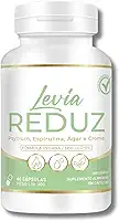 Levia Reduz 1 Potes (60 Cápsulas) – Suplemento Alimentar com Psyllium, Espirulina, Ágar-Ágar e Cromo