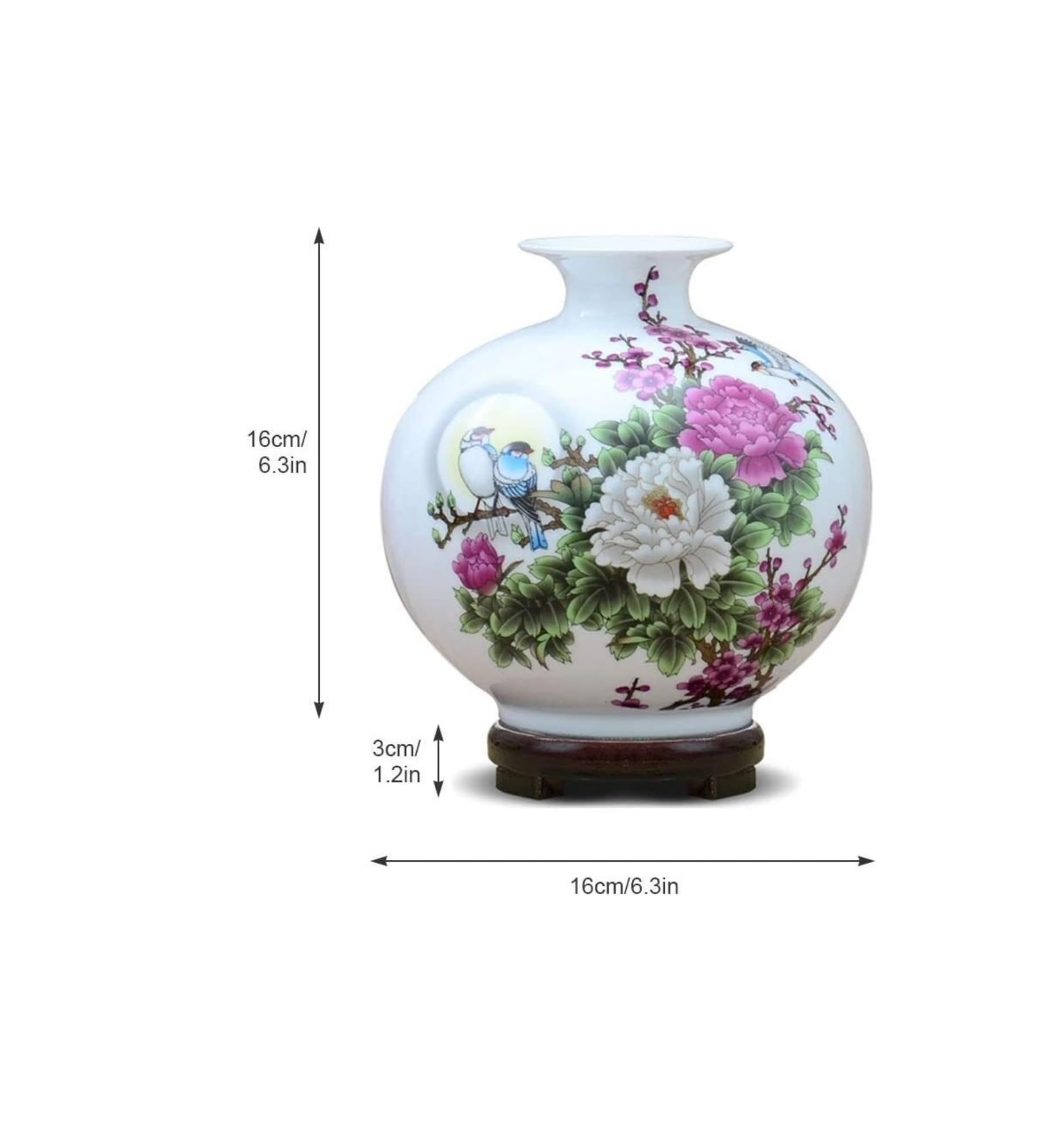 Vasen Vase Keramik handgefertigt modern schlicht Pfirsichblüte für Trockenblumen Dekoration Kunst Zuhause Haushalt Wohnzimmer Blumen