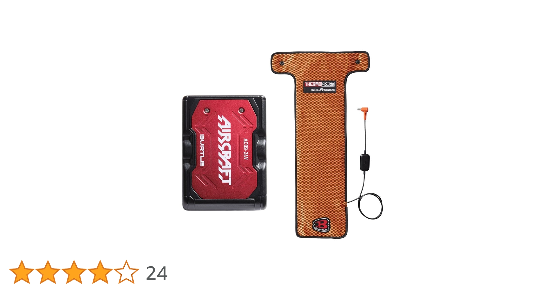 BURTLE AC300 Li-ionバッテリー & TC500加熱パッド新品 Amazon.co.jp: [プロユニ] バートル サーモクラフト TC500 AC09