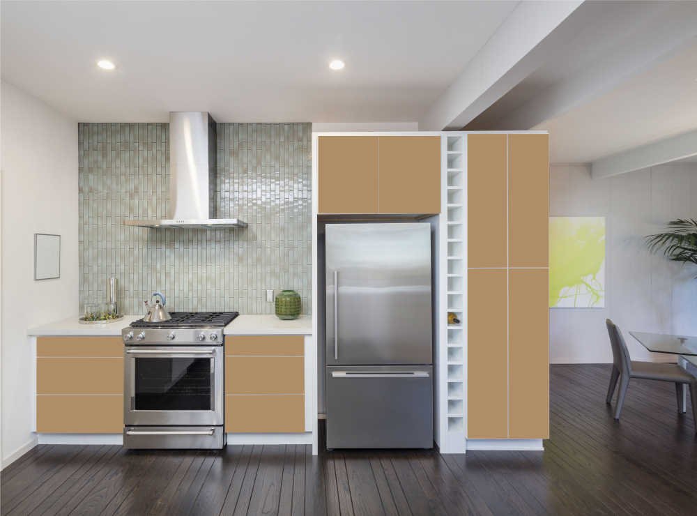 ORAFOL - Your Design Oracal 631 Rouleau de film adhésif décoratif pour voitures, meubles et cuisine Marron clair mat 31 cm x 20 m
