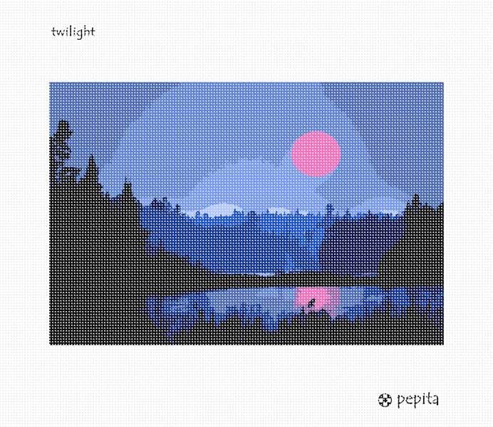 Pepita Needlepoint kit: Twilight, 12