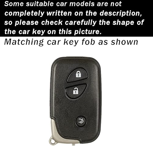 Miniatura 2 de ontto Funda para mando a distancia compatible con Lexus de 3 botones, protector de llave de coche de TPU suave para Is250 Is300C Ct200H, accesorios