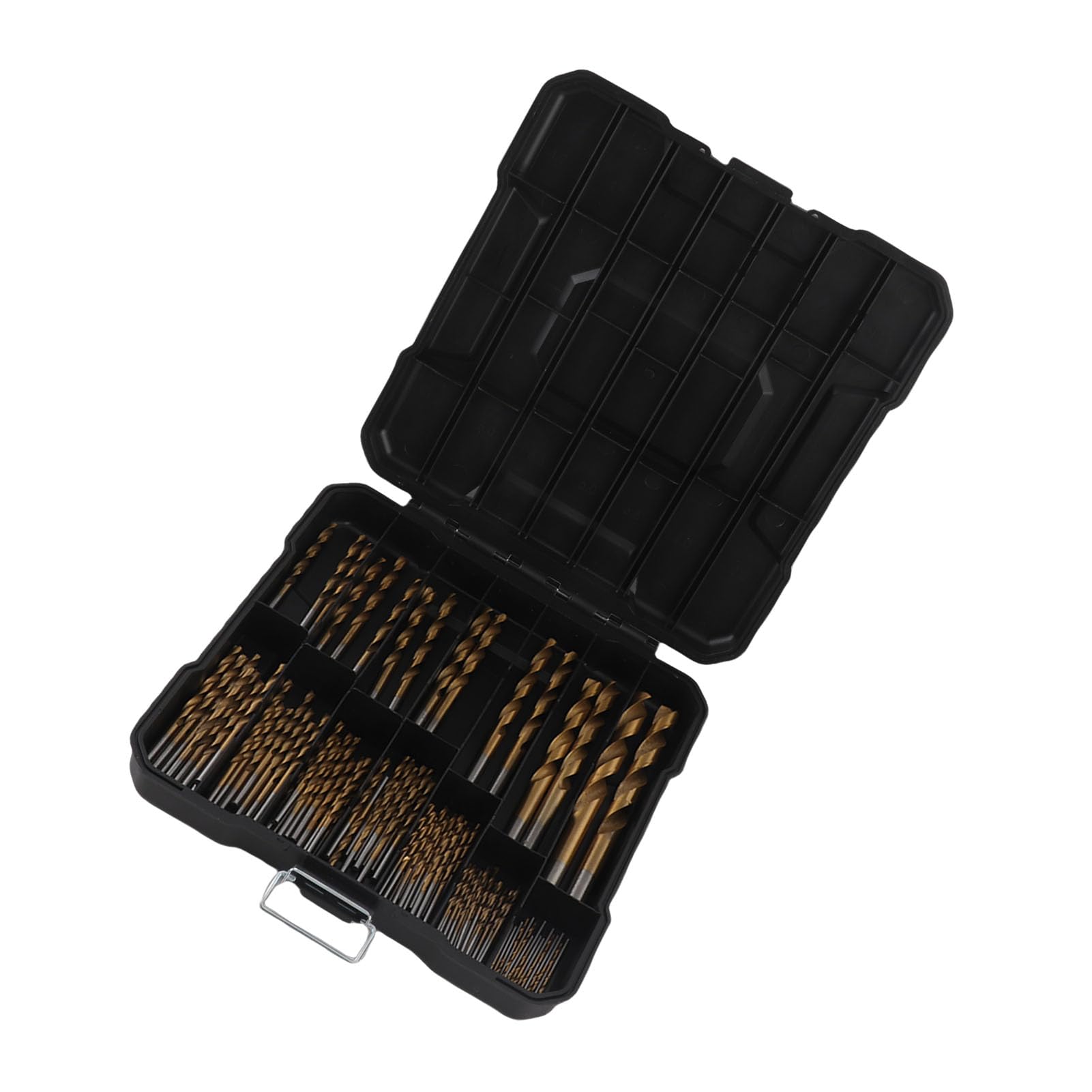 Juego de brocas helicoidales de 99 piezas, taladro manual eléctrico de acero de alta velocidad, broca de vástago redondo de 1,0 a 3,0 mm para metal, madera y plástico