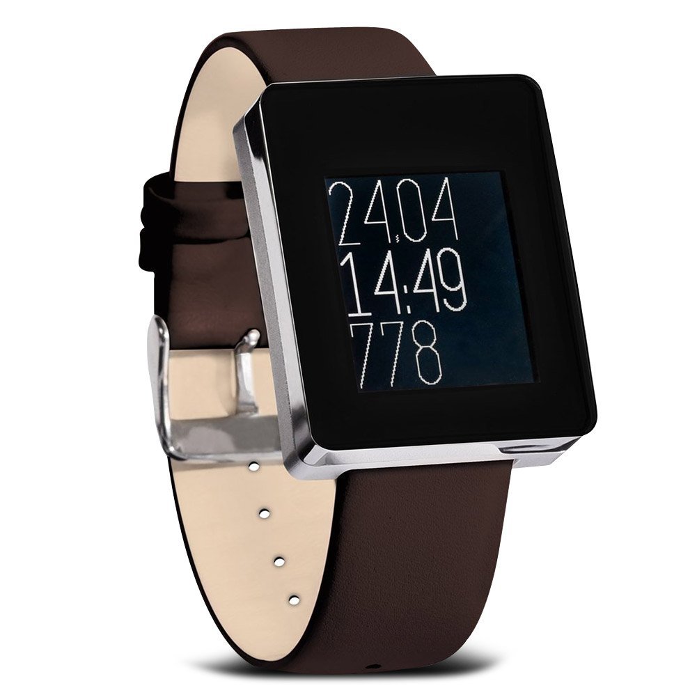 Wellograph Wireless Bluetooth Heart Rate and Activity Monitor Wellness Watch - Silver Satin