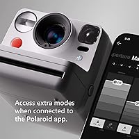 Vista 3 de Polaroid Now+ 3rd Generation Bluetooth i-Type Instant Camera with 16 Color Film Photos, Black App Controlled with Signature Series Case Bundle