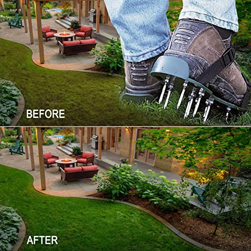 Trintion Lawn Aerator Shoes Garden Grass Aerator Spiked Sandals with 26 Spikes and Adjustable Straps Lawn Scarifier for Effectively Aerating Lawn Soil 7 Trintion Lawn Aerator Shoes Garden Grass Aerator Spiked Sandals with 26 Spikes and Adjustable Straps Lawn Scarifier for Effectively Aerating Lawn Soil - Image 7