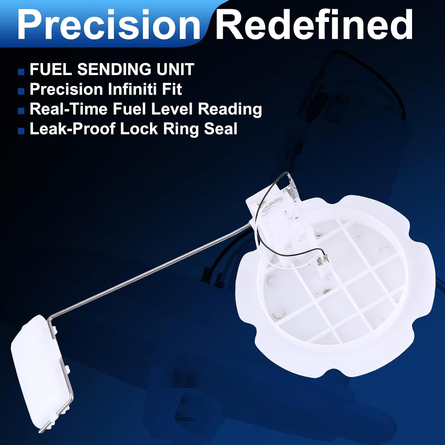 Gasoline Fuel Sending Unit With Lock Ring Compatible for Infiniti 2003-2008 G35 3.5L & 2008 G37 3.7L & 2006-2008 M35 3.5L & 2006-2008 M45 4.5L, Left Side Fuel Pump Sending Unit Replacement OE FG262A