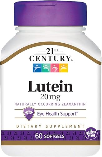 21st Century Luteína 20 mg cápsulas blandas - 60 unidades, paquete de 3