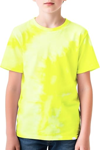 Silenroar Boys Tie Dye Shirt Quick Dry Fitted Tshirt Lightweight Short Sleeve Crewneck Tee Moisture Wicking T-Shirt