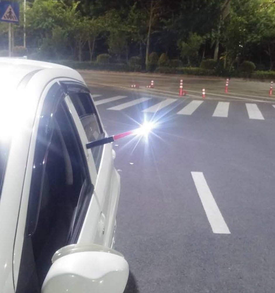 SAMDO 11.0 inch Magnet Wand Baton Traffic Control Road Safety Lamp Military Survival LED Light Stick (Red) : Sports & Outdoors