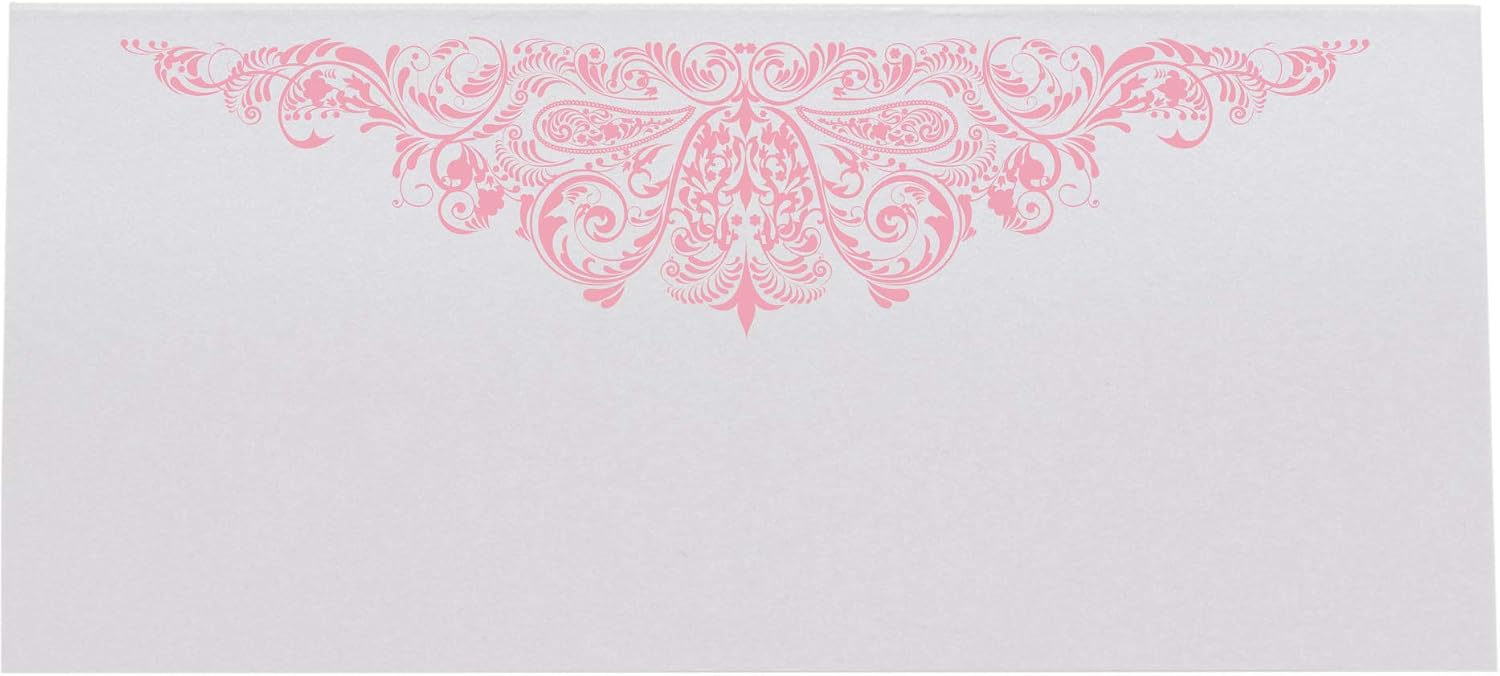 Paisley Printable Place Cards, Pink (Choose Color), Set of 60 (10 Sheets), Laser & Inkjet Printers - Wedding, Party, Dinner, and Special Events - Made in the USA