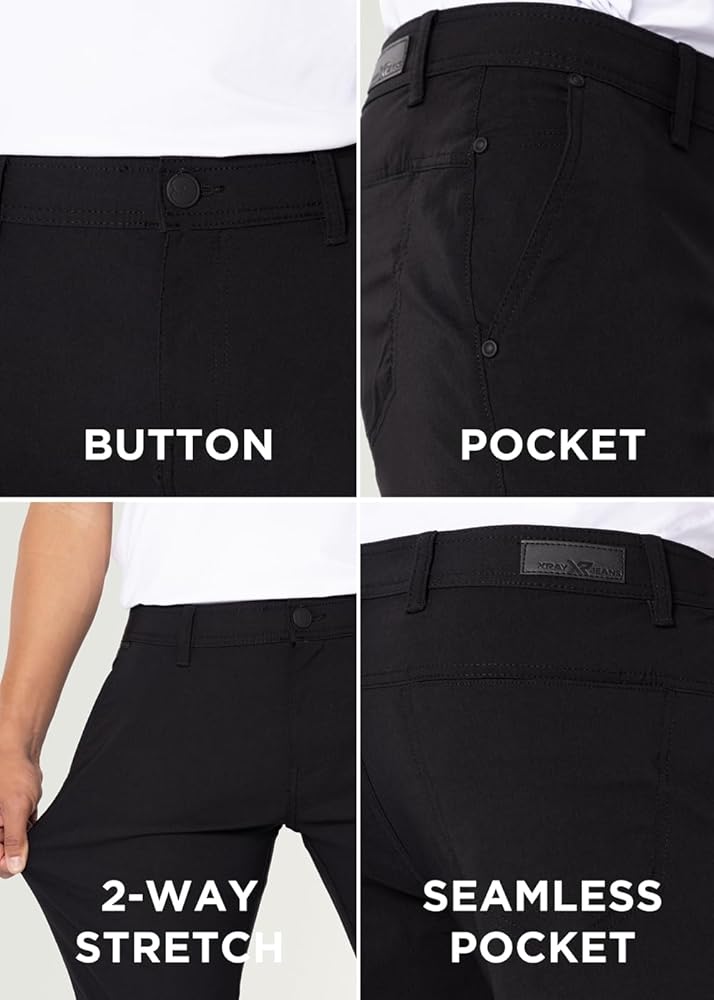 Amazon.com: X RAY Stretch Slim Fit Golf Pants Men with Pockets