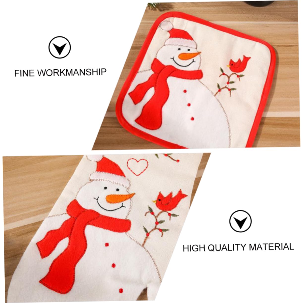 MAGICLULU 6 Unidades De Paquete De Mano Aislado Cocinar Guantes De Horno Guantes De Cocina Accesorios De Cocina Suministros De Navidad para Hornear Manoplas De
