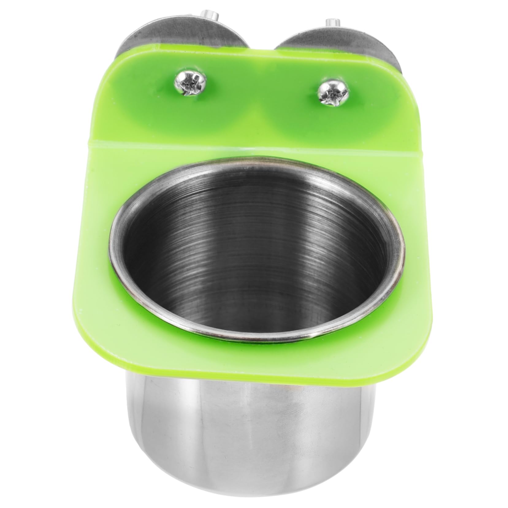 YARNOW Bird Feeder Detachable Metal Bird Feeding Cup Easy to Bowl for Parrots Cockatiels and Pigeons Convenient Food Dispenser