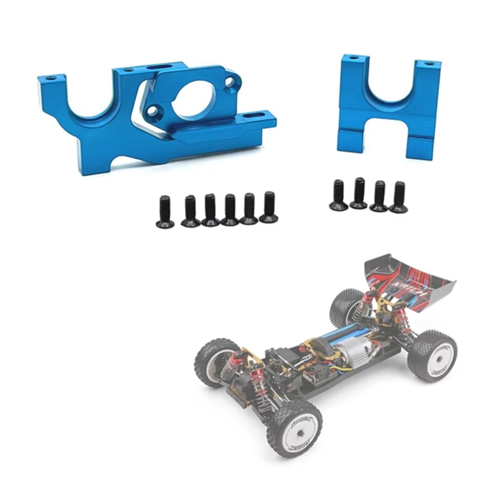 Brushless Conversion Motor Holder Motor Mount Bracket Seat for Trxs for Revo 2.5/3.3 E-Revo RC Car Upgrade Parts(Black)