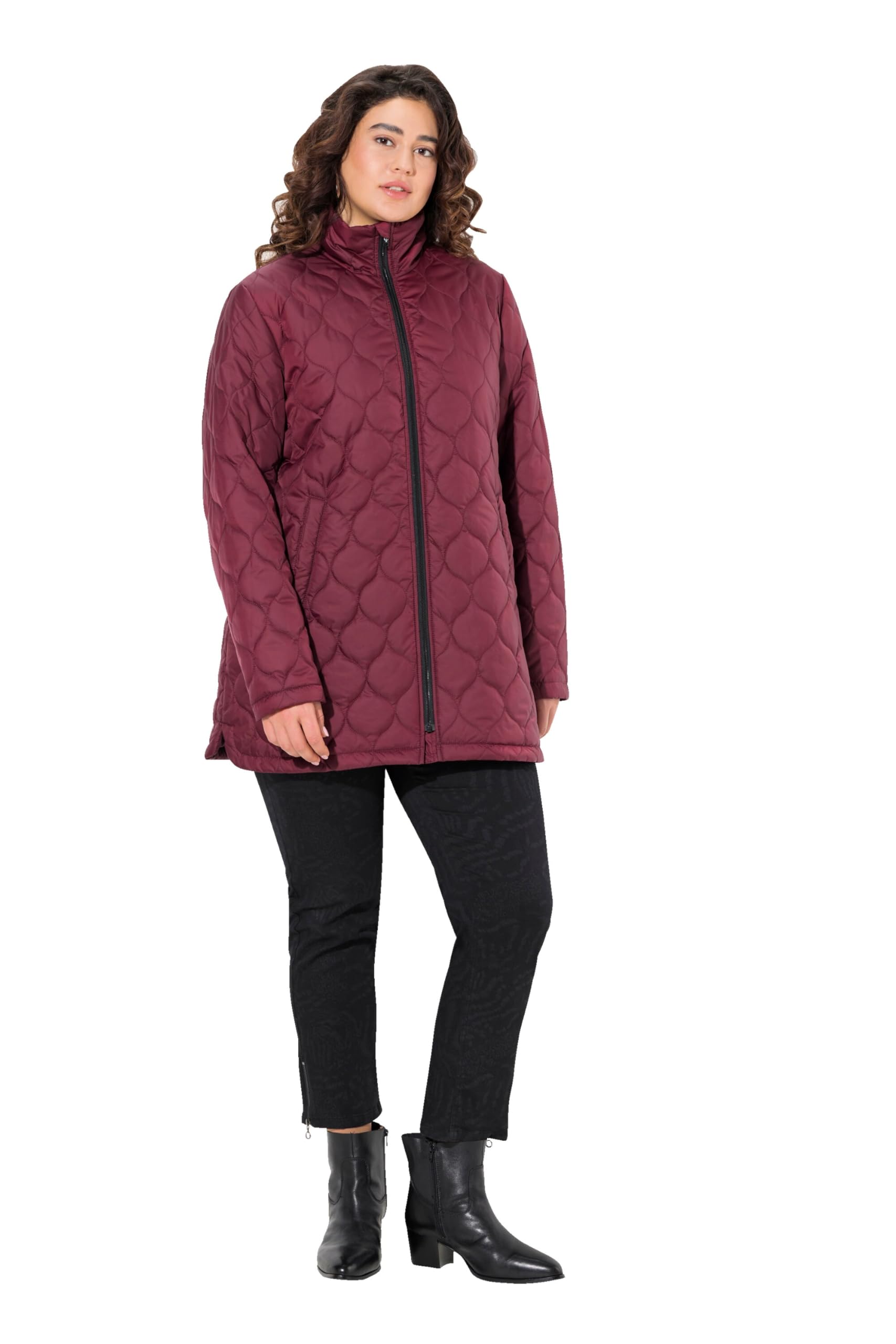 Ulla Popken Damen Hyprar Water-repellent Quilted Jacket Steppjacke
