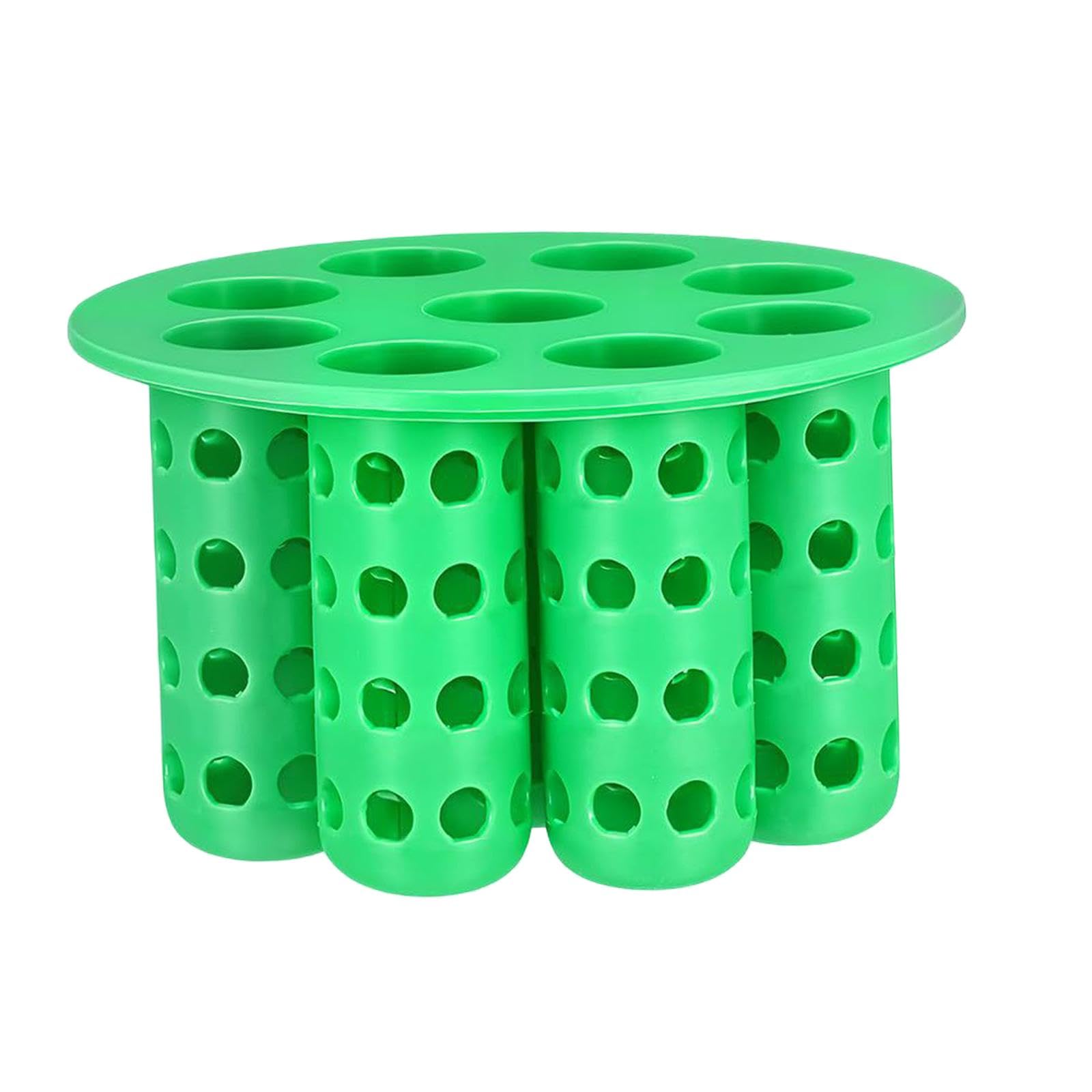 Fenteer Green Onion Regrower Sprouting Set 7 Hole Easy Insert Scallion Grower for Propagation s Enthusiasts, Green