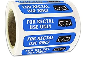 500 For Rectal Use Only Stickers