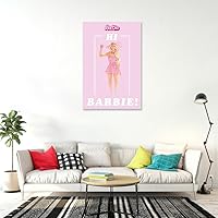 Vista 3 de Barbie The Movie - Póster de la película (Margot Robbie - Hi Barbie!) (Tamaño: 24" x 36")
