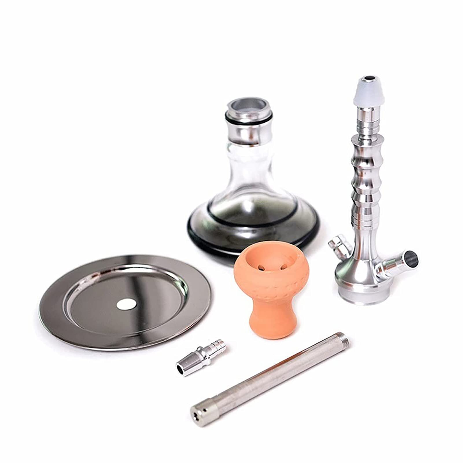 Brownah De Tuyau, Accessoires De Narguilé Portable, Kit De Narguilé En Verre De Tuyau À Tuyau De 46 Cm, Pour Meilleure Narguilé De Shisha Fumage De Fumer