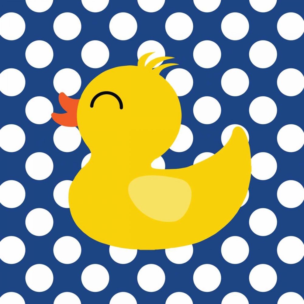 Feeling at home KUNSTDRUCK auf MATTE PAPIER 220gr Ente I Robinson Tamara - Bad quadrat Poster Baby bad badezeit splish Bild auf Papier cm_81_X_81
