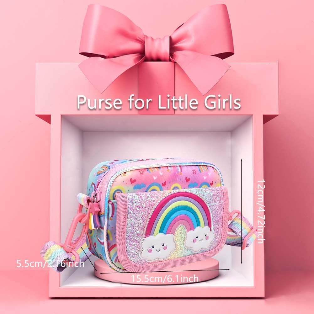 Girls Purse for Kids Age 3-12 - Purse for Little Girl Gifts, Crossbody Bag - Image 4
