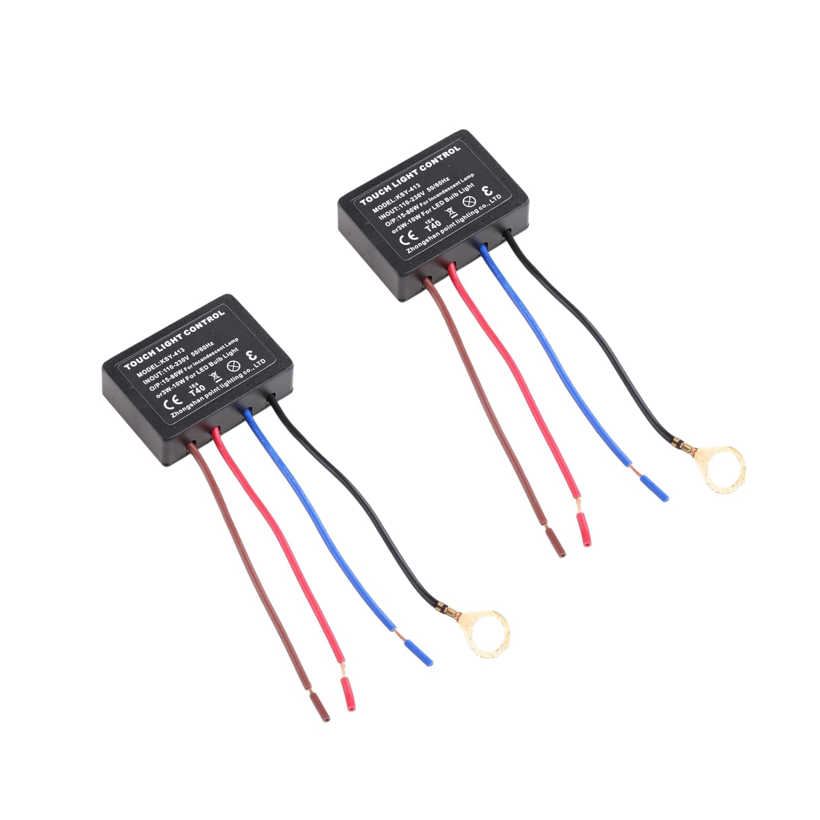 2Pcs for Touch Lamp ON/Off Switch Control Module for Touch Dimmer Switch Repair Kit with 3 Levels Dimming Function Easy to in Touchs Lamp Switch Adapter On Off Replacement Led 3 Way Wall Switches