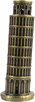 Framendino, Leaning Tower of Pisa Ornament Metal Statue Souvenir Figurine Model for Party Home Decoration