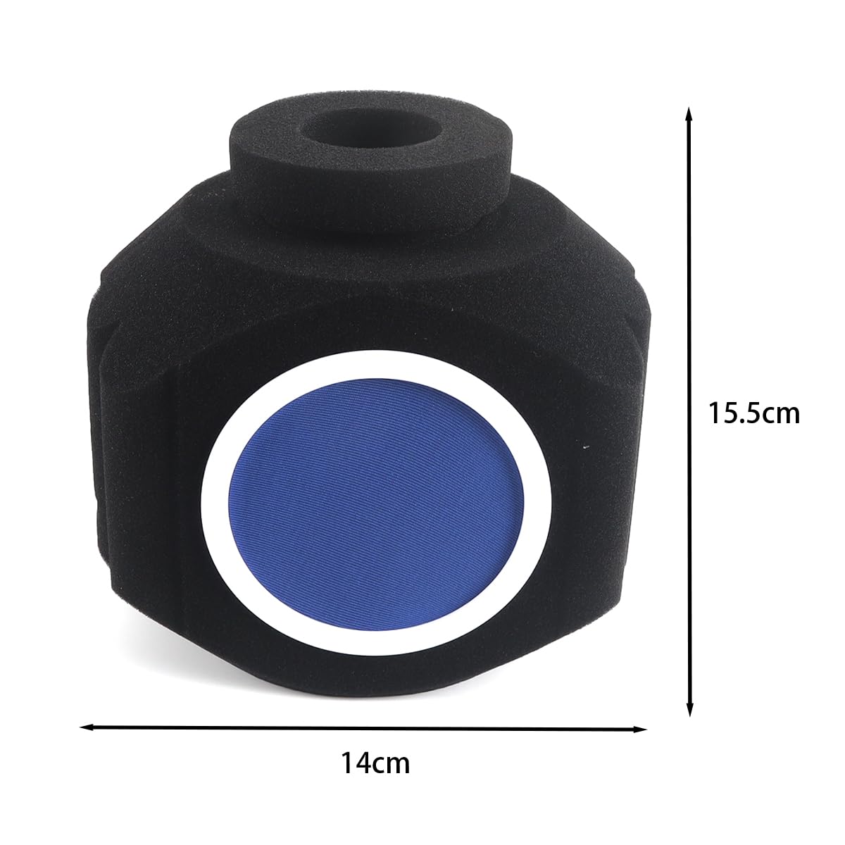 Teron Pare-vent pour micro, bouclier d'isolation de microphone avec filtre anti-pop pour studio, artistes voix off, créateurs de contenu