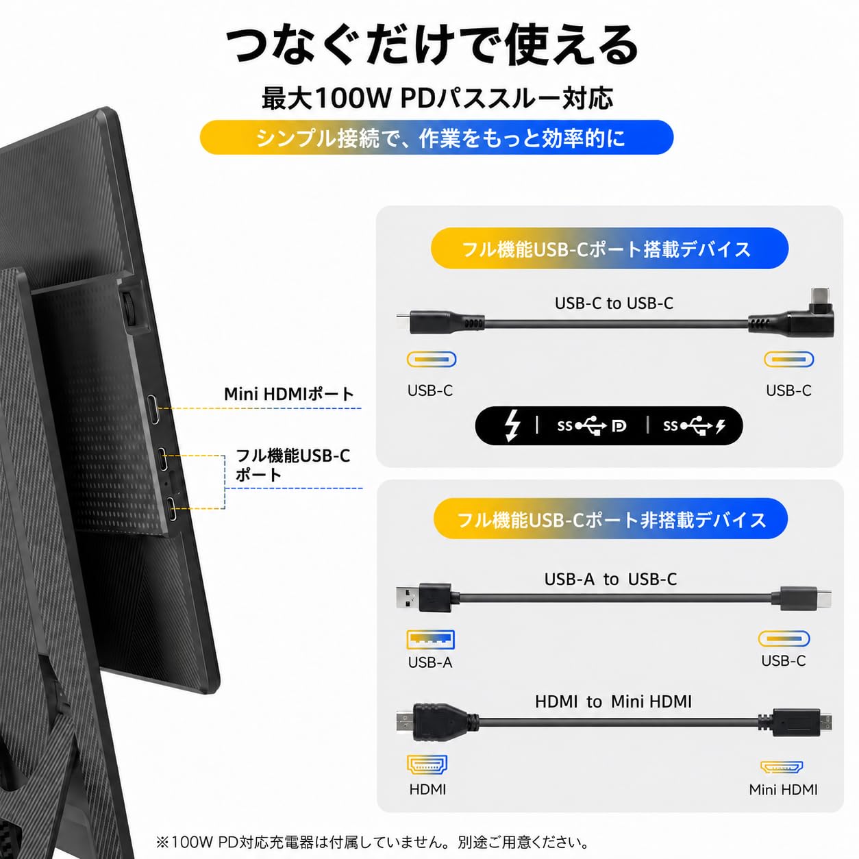 Amazon.co.jp: LivElect モバイルモニター 15.6インチ 【自立型