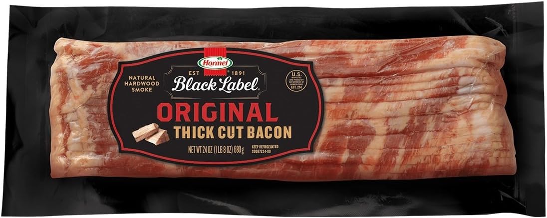 Hormel Black Label Thick Cut Bacon, Stack Pack (4 Pack/24oz Each)