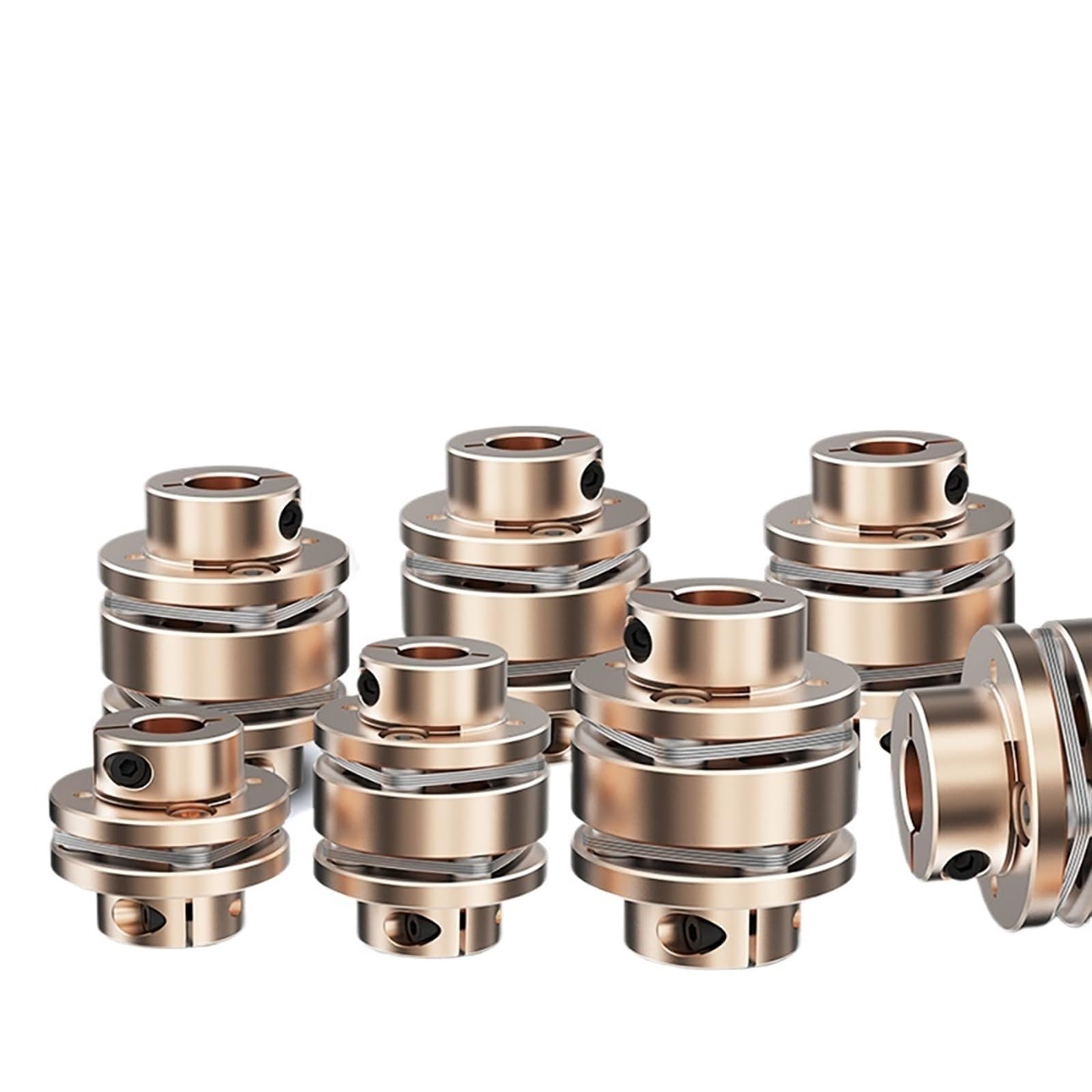 Sprzęgło kołnierzowe LE D56L45/64 elastyczne sprzęgło wału silnika membrany aluminiowe przegub uniwersalny do drukarki 3D Kardan (rozmiar: LE2 More to Contact)